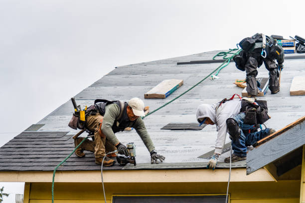 Professional Roofing technician working in Matawan, NJ